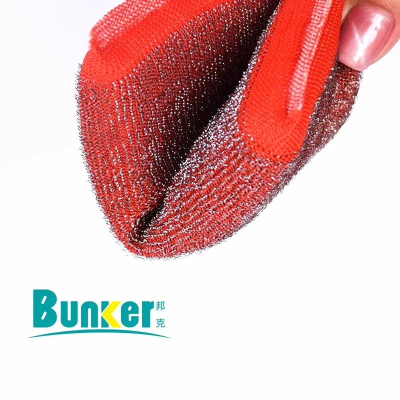 3 Pcs/card Sponge Block Kitchen Washing Sponge Scourer Stainless Steel Sponge