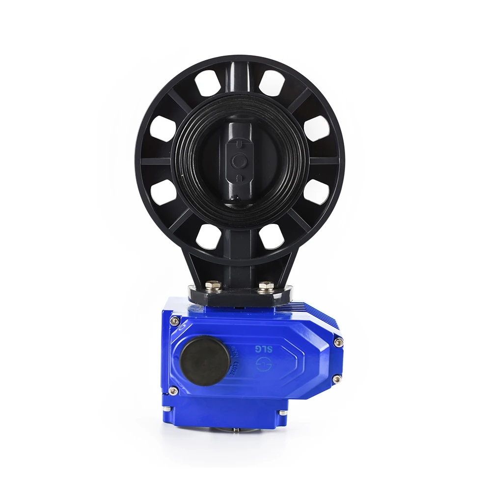 On off electric motor operated butterfly valve 12v
