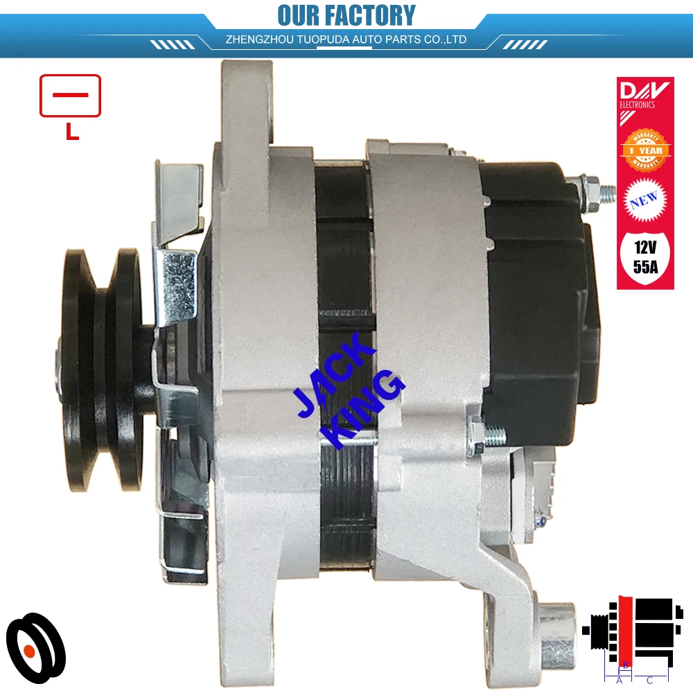 ALT3973 12V 55A 0120488284 0120489336 0120489337 NEW ALTERNATOR FOR IVECO DAILY II 40-12 2.5 TD 1990-1996 2499ccm 8140.