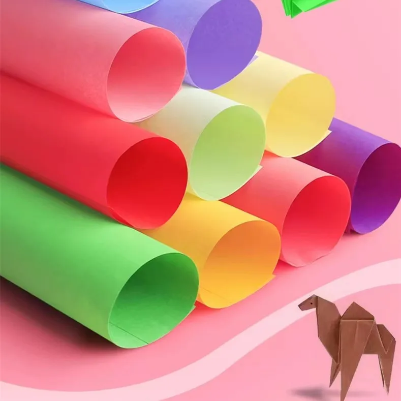 Custom size 80g Color Fancy paper origami DIY paper  For children DIY hand craft