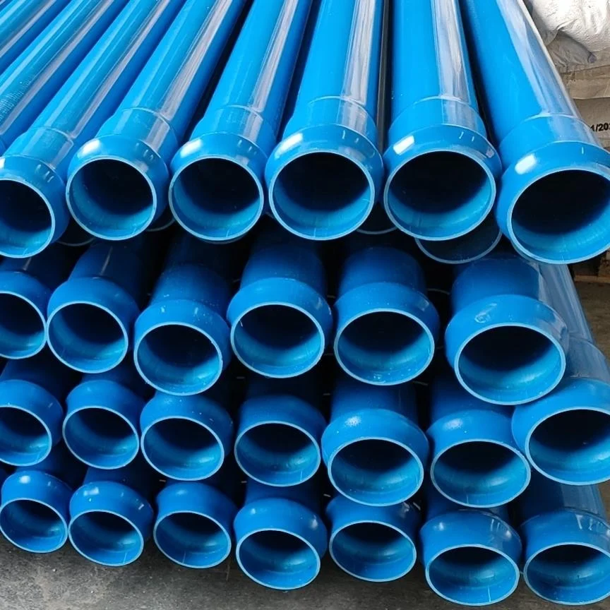 Factory 100% New Material O Belled End  200mm Diameter Pvc or Upvc Perforated Drainage Pipe Water Supply