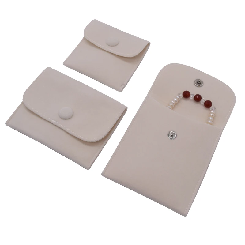 Custom Printed High Quality Suede Cotton Bracelet Jewelry Packaging Pouch