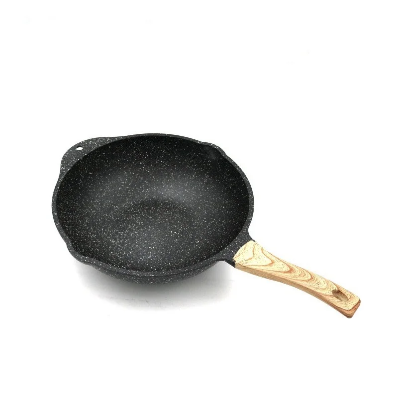 Factory Hot Sales 2022 Hot Style Burner Gas Stove Aluminium Chinese Wok Pan With Lid