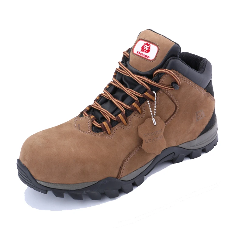 Wholesale Supplier Suede Leather Working Rubber Iron composite Midsole Toe Safety Boots