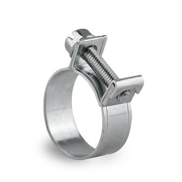 Adjustable Galvanized Steel Mini Hose Pipe Clips Stainless Steel Mini Tube Hose Clamps Factory