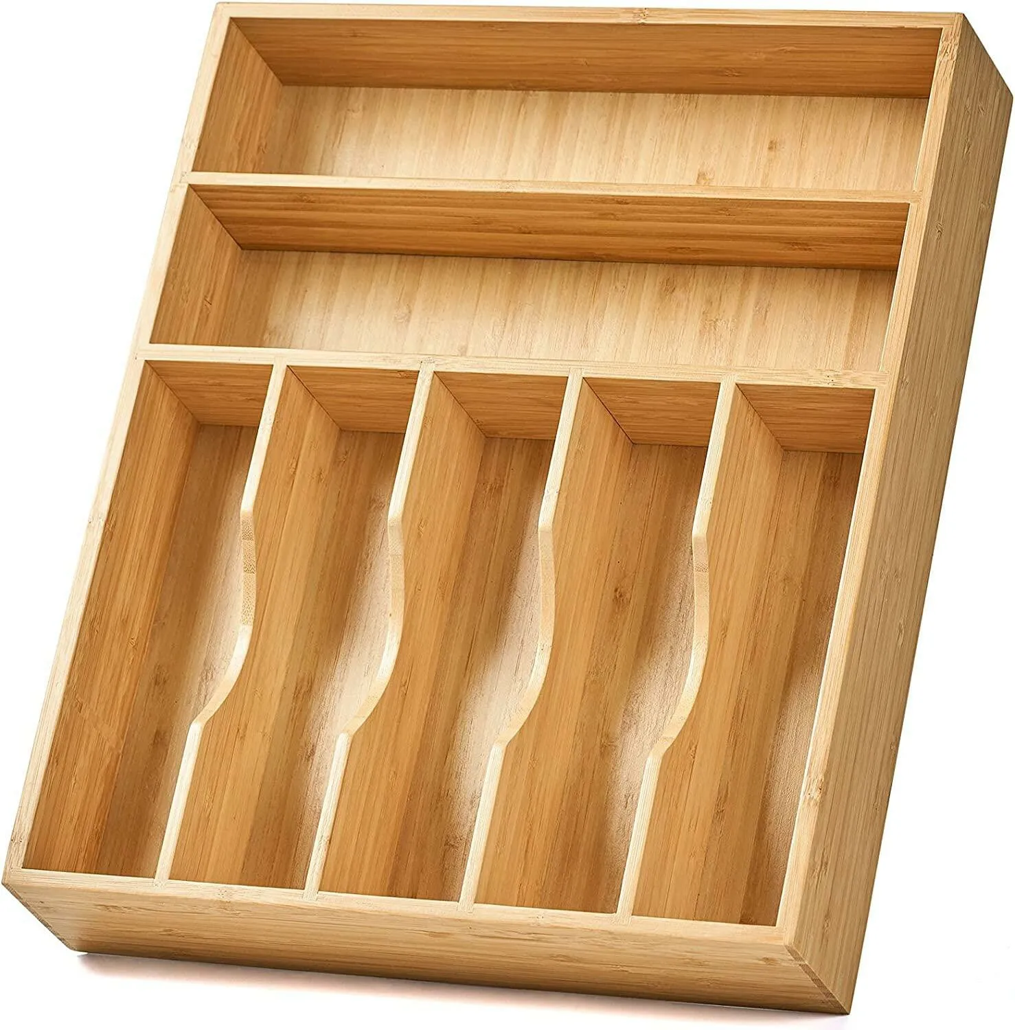 Кухонный ящик-органайзер столовая посуда поднос для посуды очень глубокий С нескользящими ножками и рифленым ящиком разделитель вилки ложки