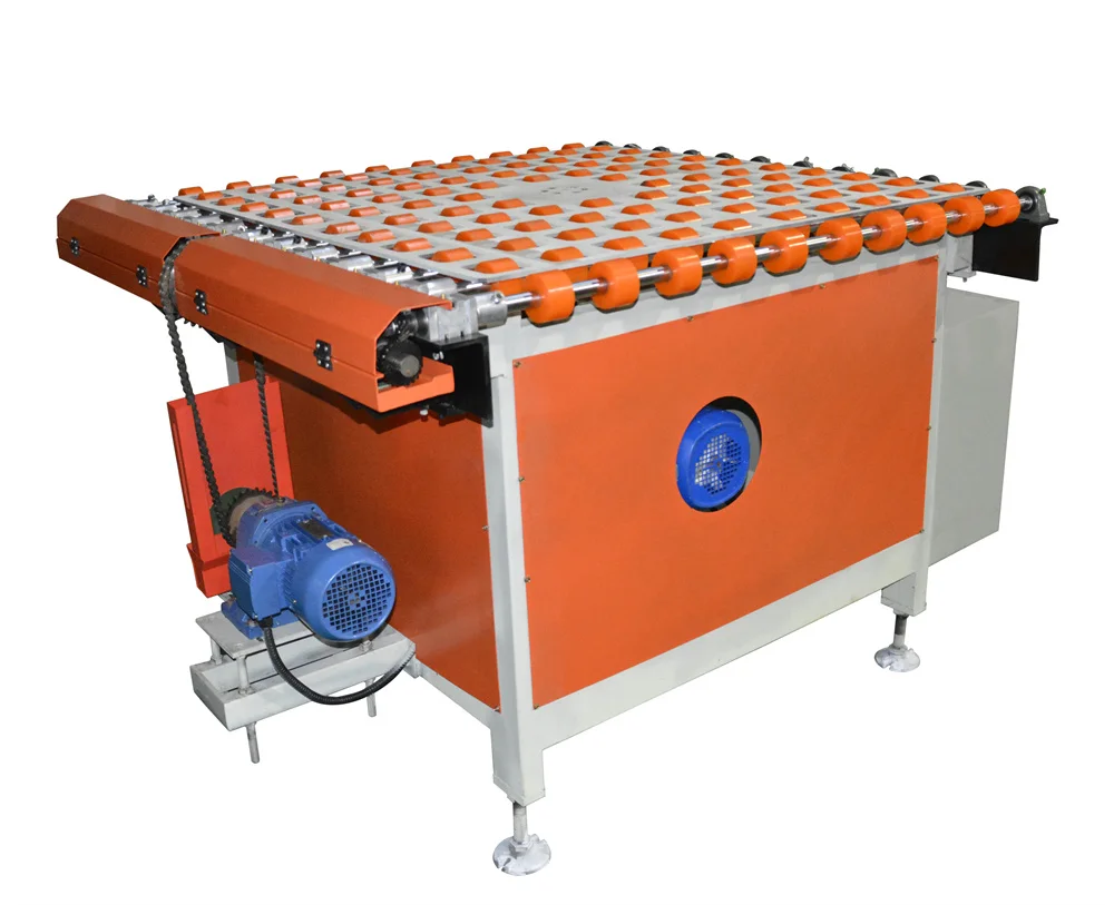Factory selling high speed roller table glaze line rotary turn-up machine