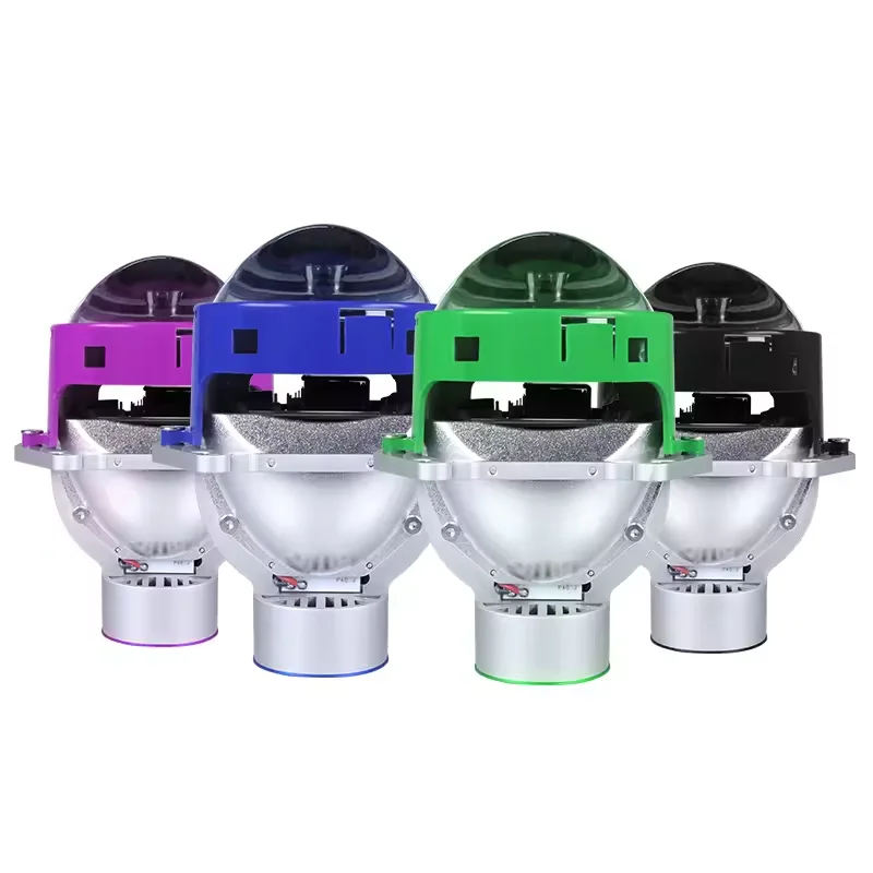 EKLIGHT 120W Super Bright 3.0 Inch H7 H11 9005 LED Lens Headlight H4 High Low Beam Bi LED Projector Headlights