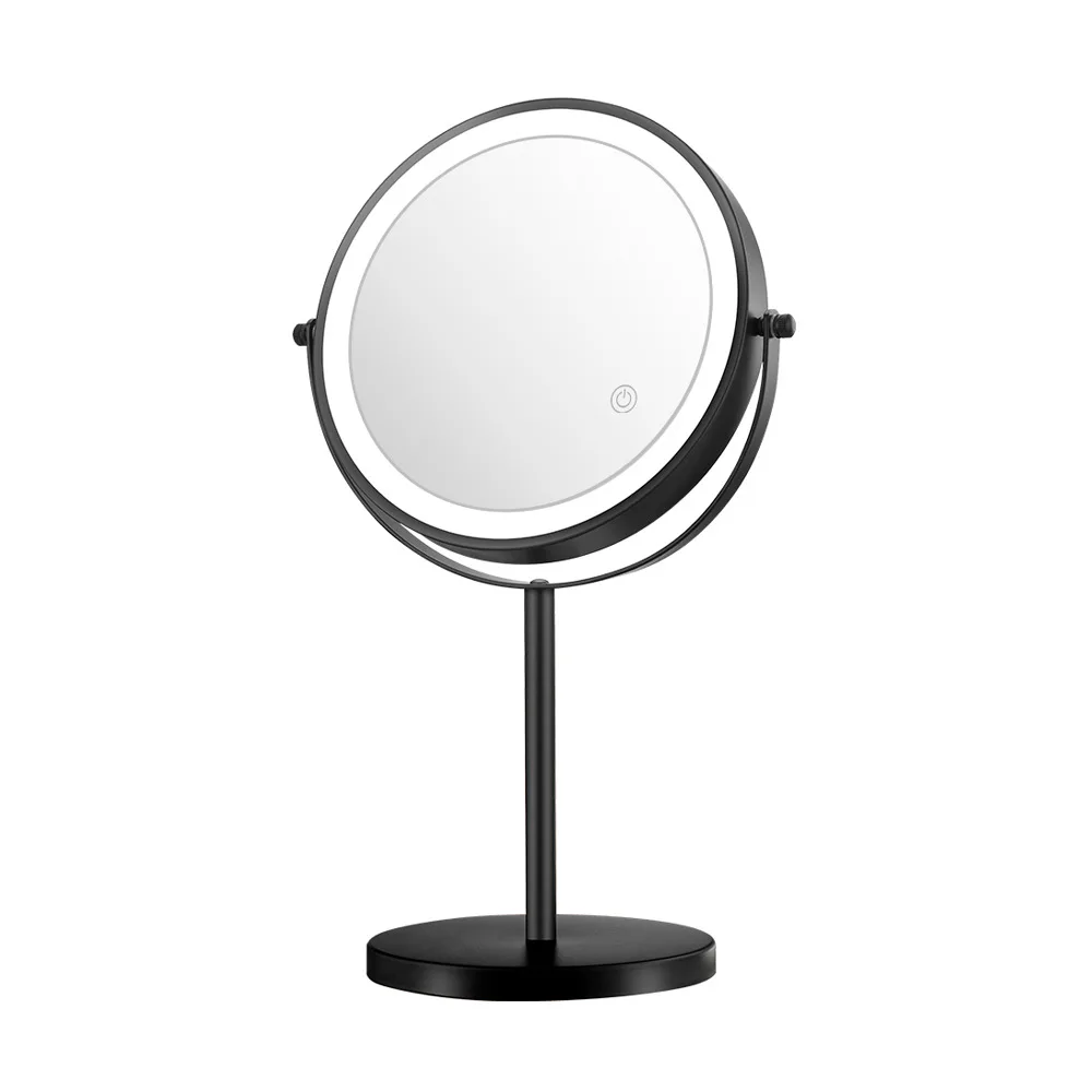 Best selling makeup mirror double sides makeup mirror with led light three color led light beauty makeup mirror with good goods