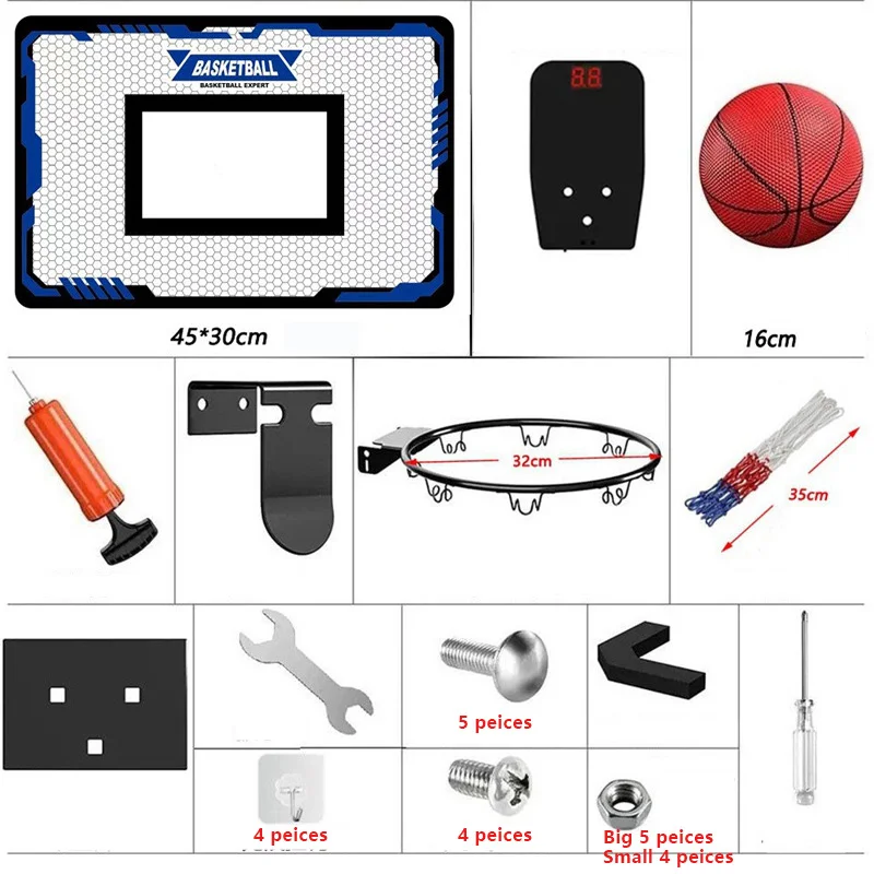 2024 Best Selling High-quality Kids basketball hoop games indoor basketball games for children mini plastic toys with lights