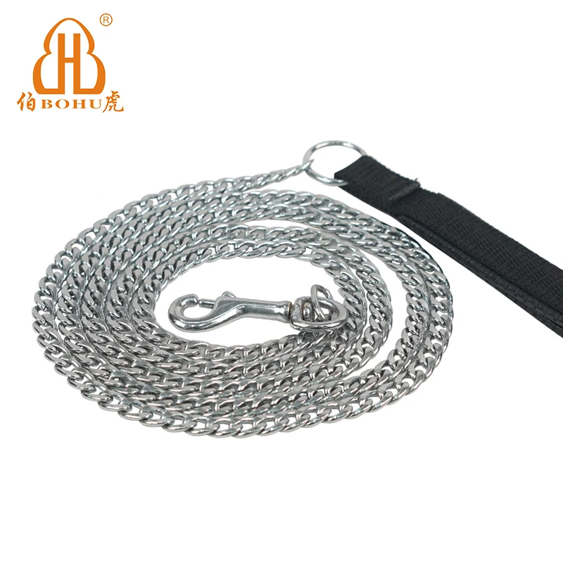 BOHU pet leash set dog cuban chains gold cuban dog chain