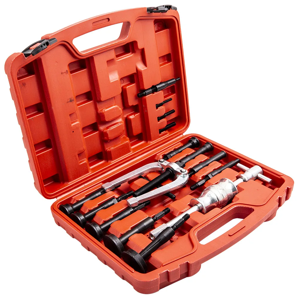 maXpeedingrods 16pcs Bearing Extractor Inner Internal Blind Remover Bushes Puller Timing Tool Kit  ball bearings sliding hammer