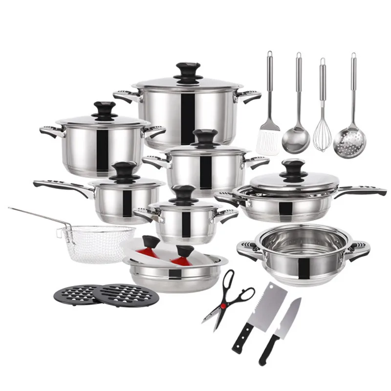 2020 New Product cookware sets on sale stainless steel cookware sets 20 pcs kitchen cookware set