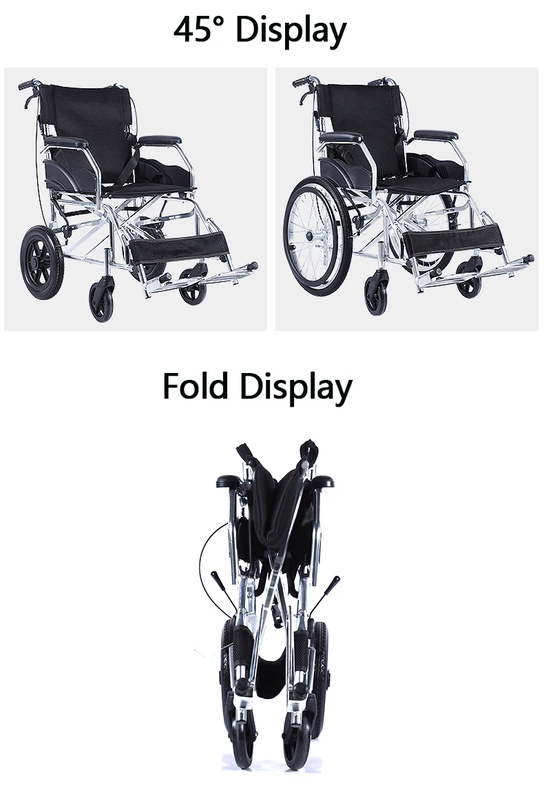 Manual wheelchair portable small scooter for the elderly portable wheelchair for the disabled