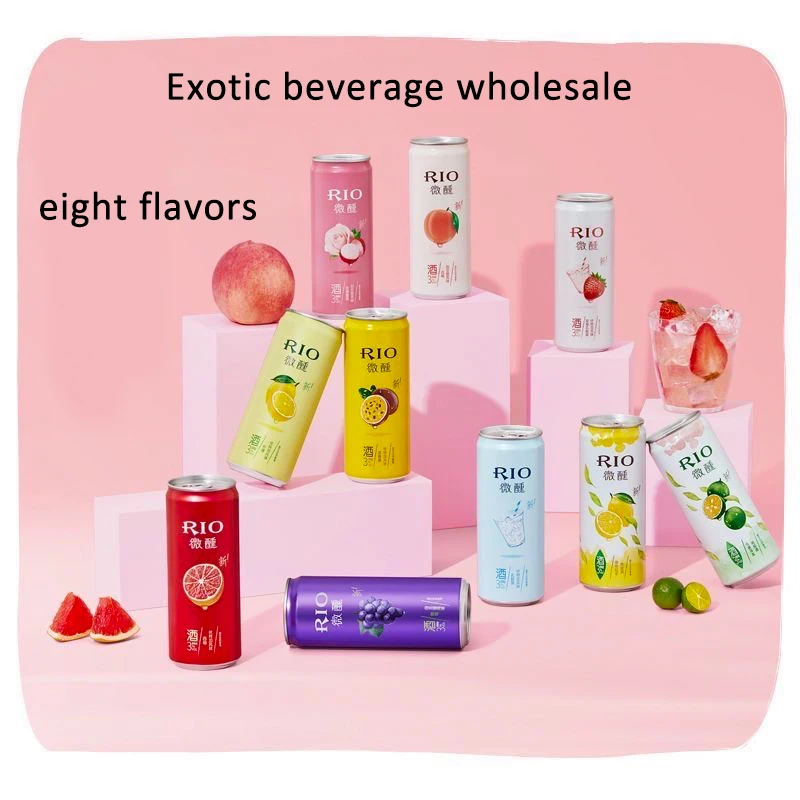 Wholesale Rio Drinks 330ml Peach Flavored Alcoholic Fruit Soft Drinks Exotic drinks