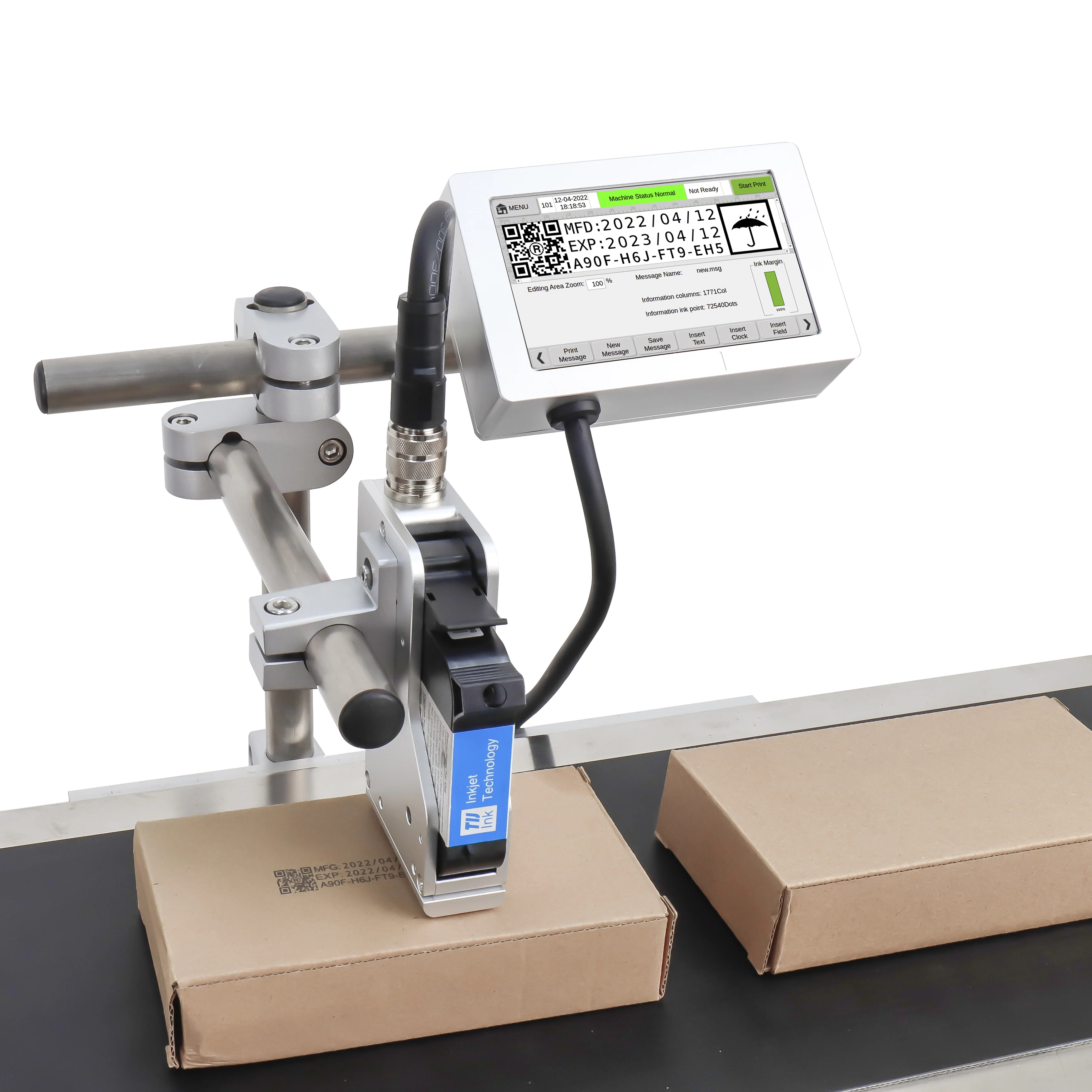 DOCOD OEM/ODM T190-1 25.4MM best budget Online TIJ Thermal Inkjet Printer for cricut Printing on Small Business Factory Price