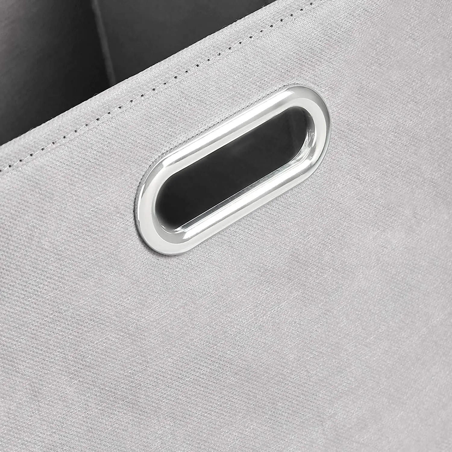 Collapsible Fabric Storage Bins with Metal Handles for Wardrobe Clothes Organizer Home Storage Organization