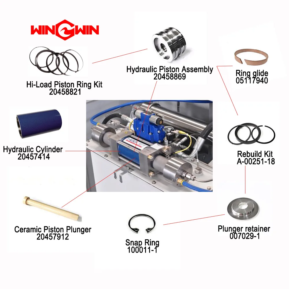 Режущий интенсификатор Waterjet h20 запасные части для насоса 05049689 масляный фильтр тепловой датчик масла 301011-3