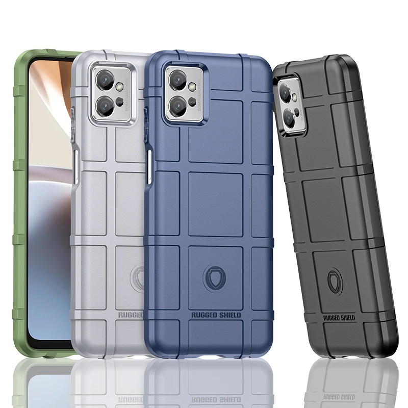 Rugged Shockproof Shield Soft Rubber Armor Case Cover For  Motorola Moto G32