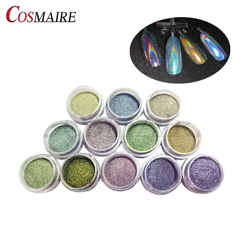 Aurora Holographic Nail Pigment Powder Laser Nail Art Powder