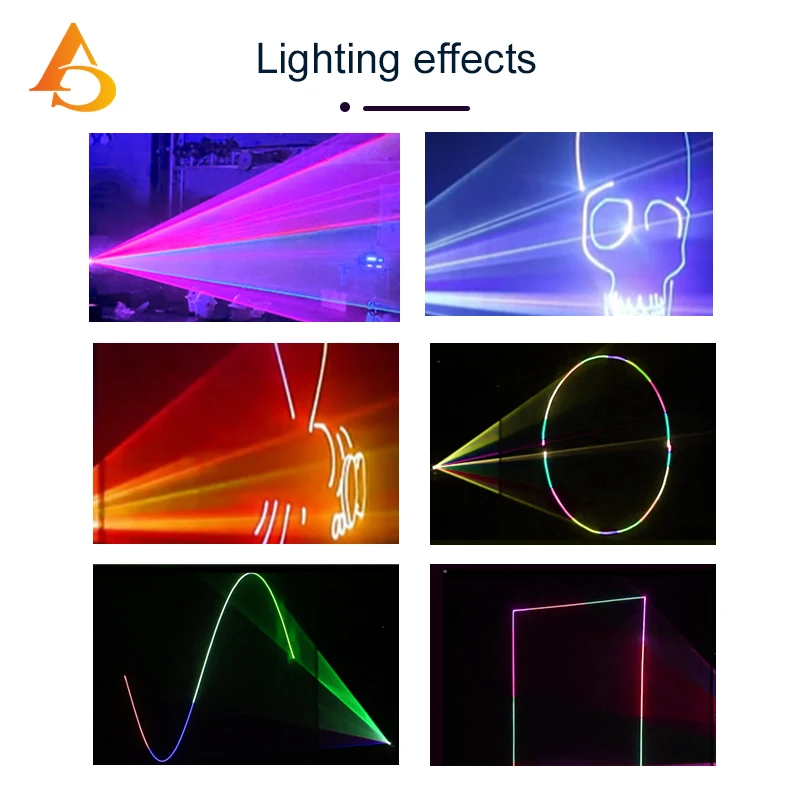 Wholesale new products 5w laser light custom logo animation rgb 3in1 laser light for club