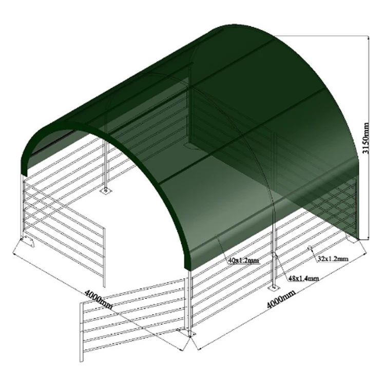 4x4m factory low price animal livestock tent shelter