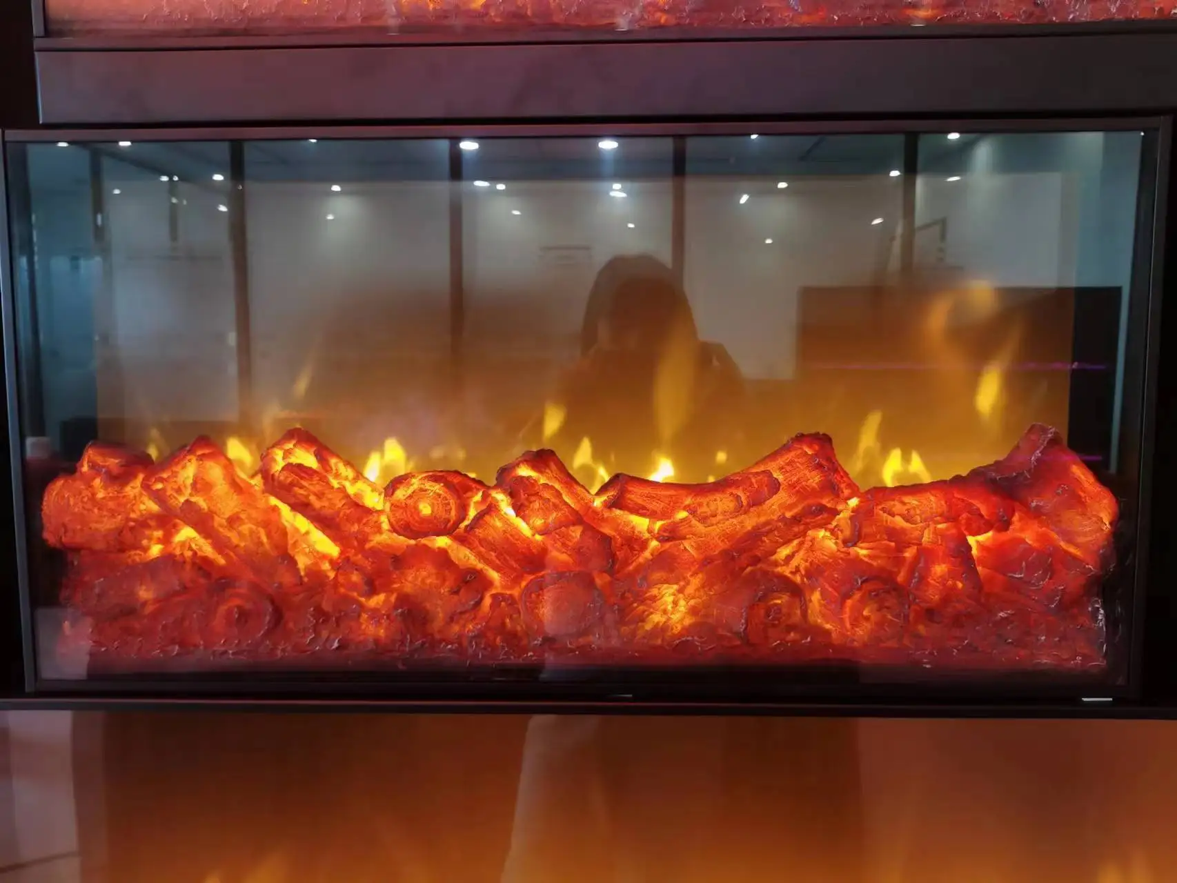 1930s can be customized ivory removable home simple TV cabinet fireplace decorative flame heating electric frieplace