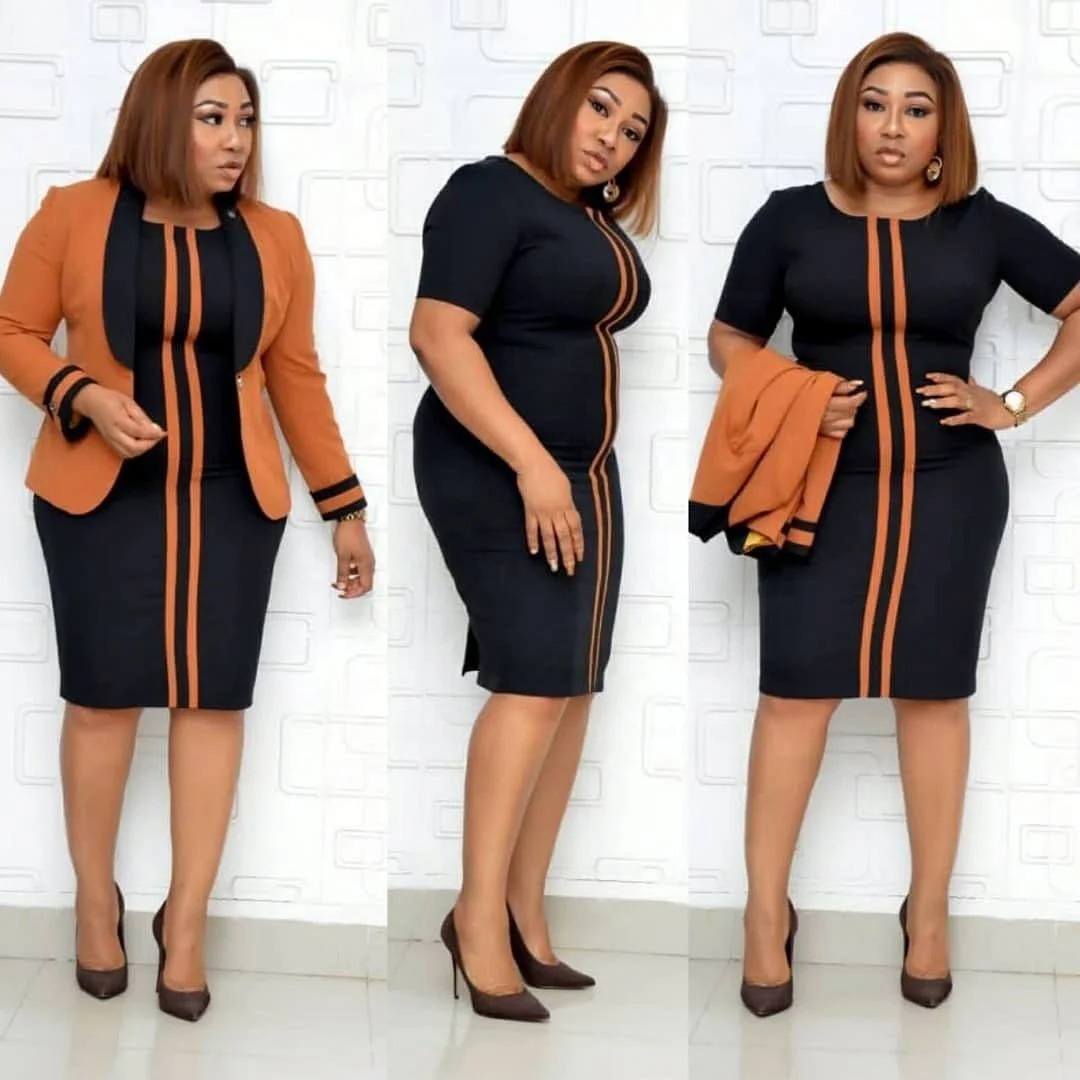 
Size 38-44 Africa Women Clothes Plus Size Office Ladies Coat And Dress Suits Wholesale China 