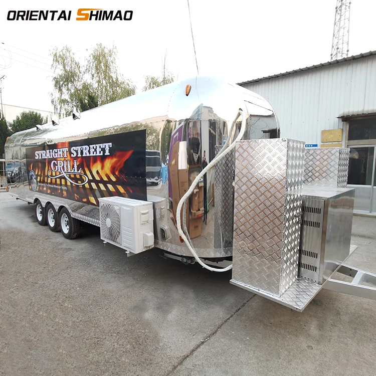 Custom a beautiful coffee airstream food trailer  ice cream concession food truck for sale