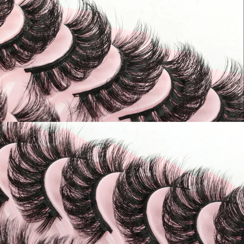 Wholesale Beauty Lashes 7d Mink Eyelashes Real Siberian Mink 23mm Lashes Full Strip Lashes