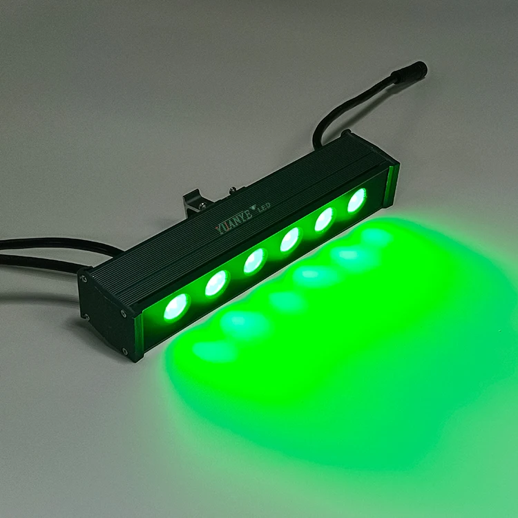 YUANYELED оптовая продажа IP65 наружный DMX512 строительный линейный проектор освещение 9 Вт 18 36 прожектор светодиодный настенный светильник