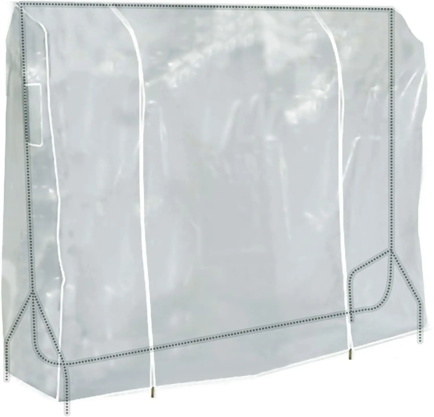 
The shower proof clothes rack cover is simple and durable. It is suitable for open wardrobe and portable wardrobe cover. 