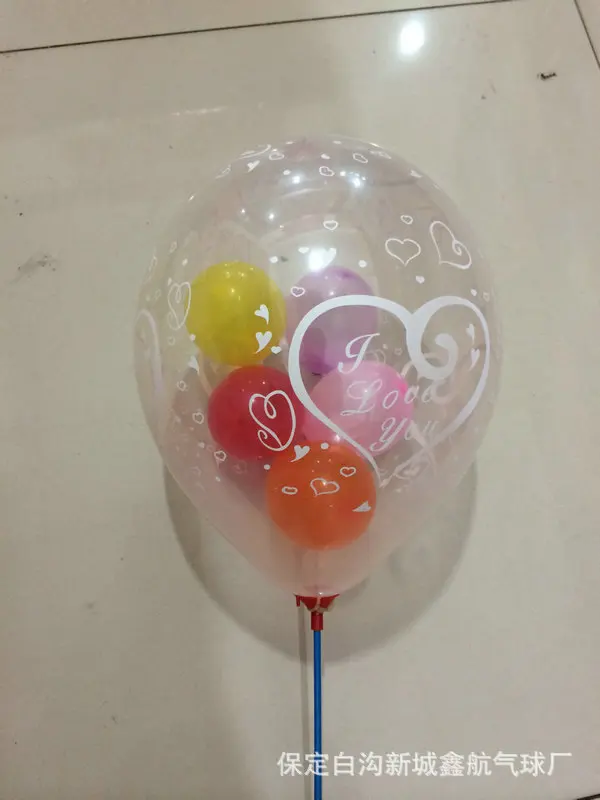 Customized Package/printing Transparent Pvc Bobo Led Balloon Promotional/wedding Party Decoration Balloons