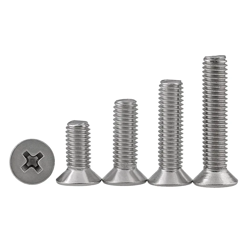 Din965 Stainless Steel Flat Csk Head Machine Screw M3 M4 M5 M6 M8