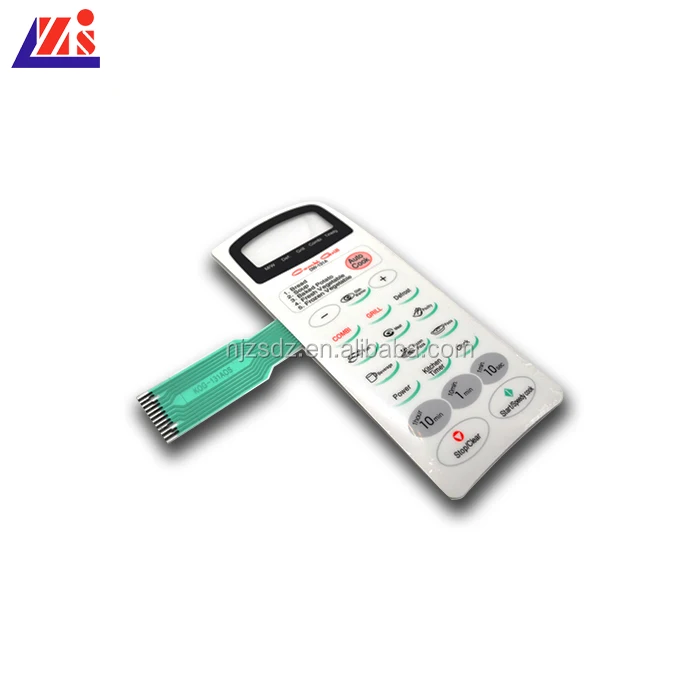 membrane switch with Aluminum plate for cnc machine tool