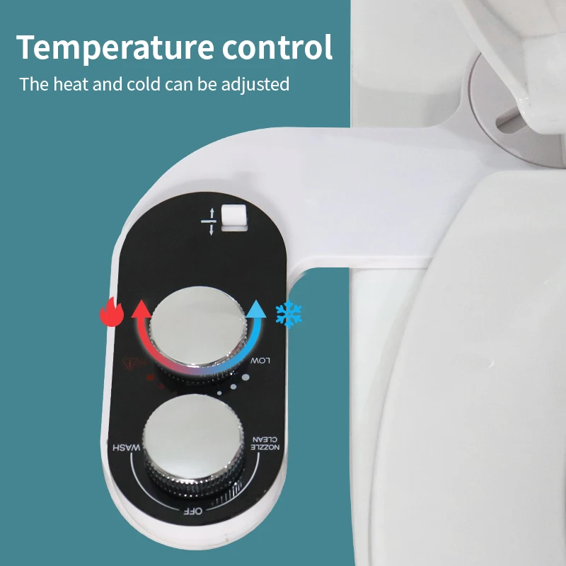 Cold And Hot Water Sprayer Bidet Toilet  Attachment Warm Water Bidet Self-Clean Single Nozzle Non-Electric Mechanical Bidet