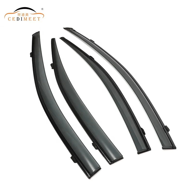 Wholesale Customized Car Injection PS Material Weather Shield Window Visor Wind Deflector Door Visor Use For Toyota Vios 2014