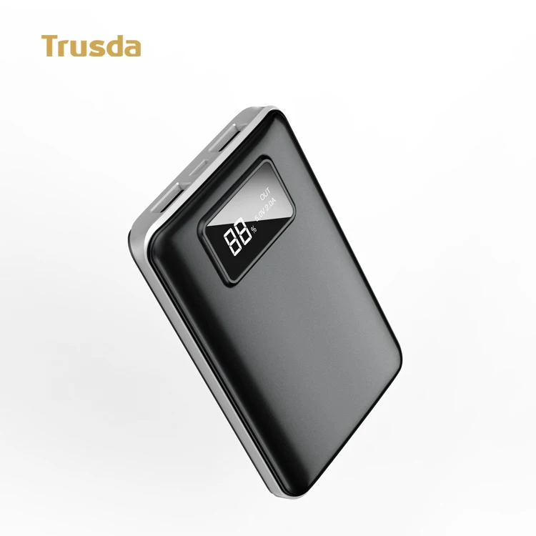 TRUSDA K1 плоский цифровой светодиодный дисплей портативное зарядное устройство 8000 мАч для смартфона портативное зарядное устройство макс. в 5 в а 12 Вт
