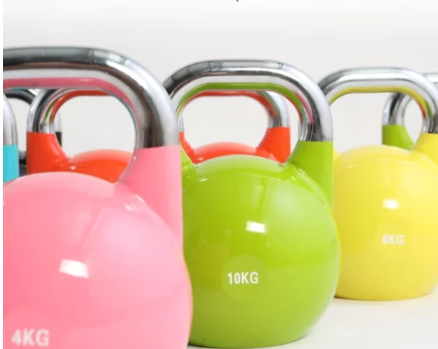 BORO Kettlebell competition high-end professional squat strength training pot Competitive kettlebell 4-30KG set