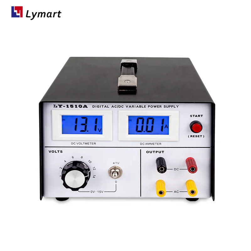 digital ac dc dual output 14v 15v 10a variable power supply