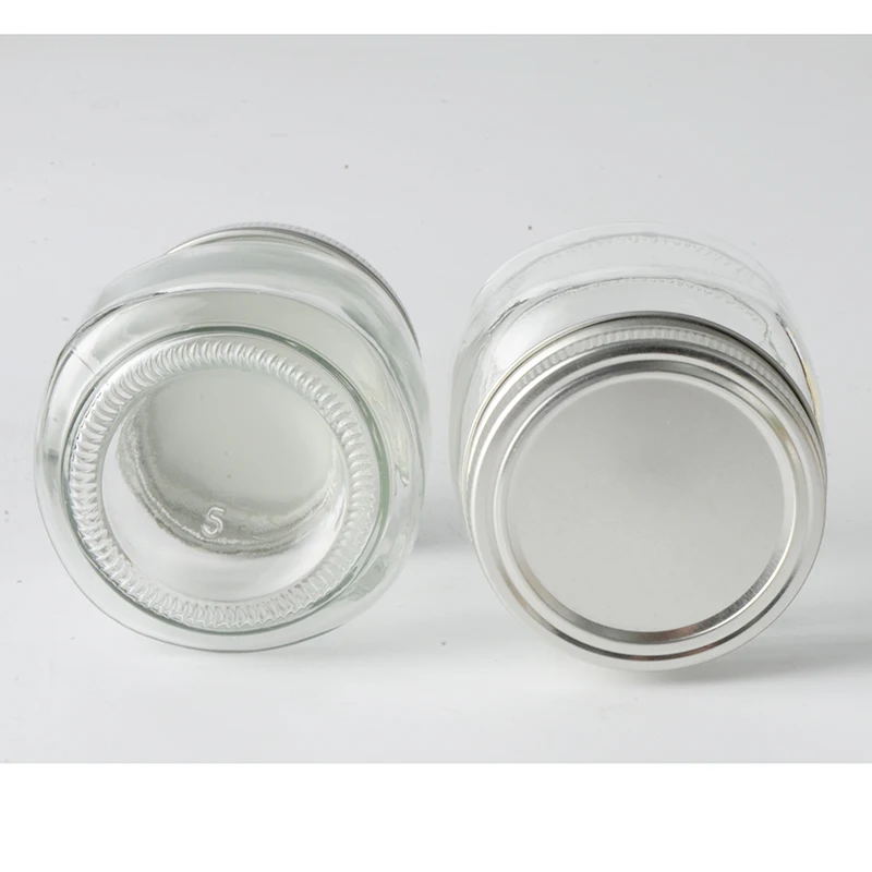 cheap factory price custom empty canning caviar jam jar glass mason jar with metal lid