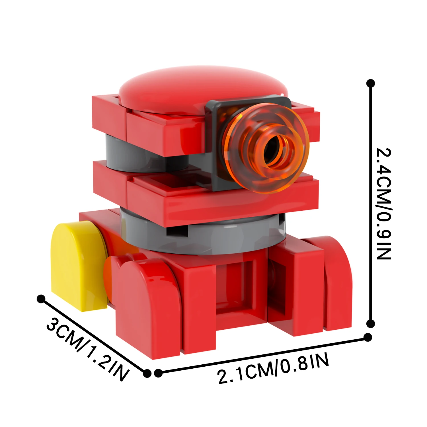 Robot B2EMO Bricks Sci-Fi Interstellar Space Wars Movie Action Model Sets for Children Customized Educational  Promotional Toys