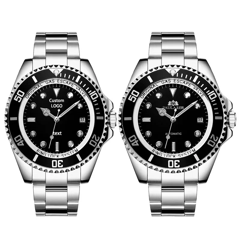 OEM ODM High Quality Watch Men Luxury 904L Stainless Steel Glass Waterproof 3A Mechanical Watch