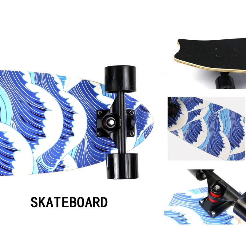 shop for art deck complete wall mount surf cruiser skateboard for adults