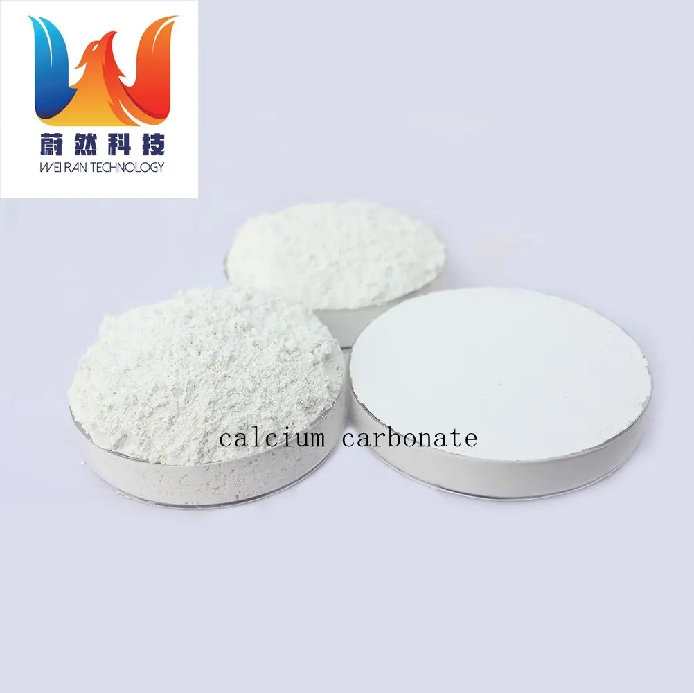 Food Grade Calcium Carbonate 3 Microns 325Mesh Powder Industrial Grade for Cattle and Plastic 25kg Natural 1000Mesh