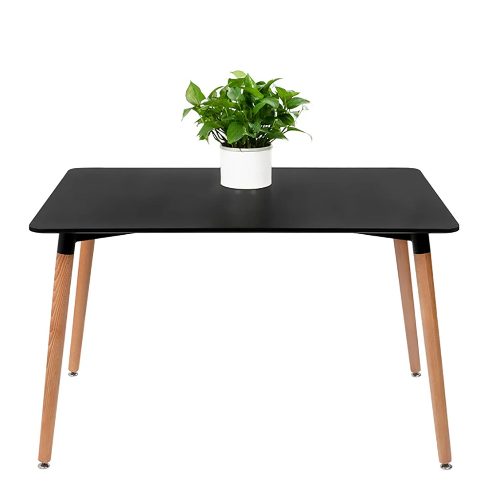 Hot sale restaurant furniture contemporary square tables hard wooden with chair 4 seaters customized wood dining table