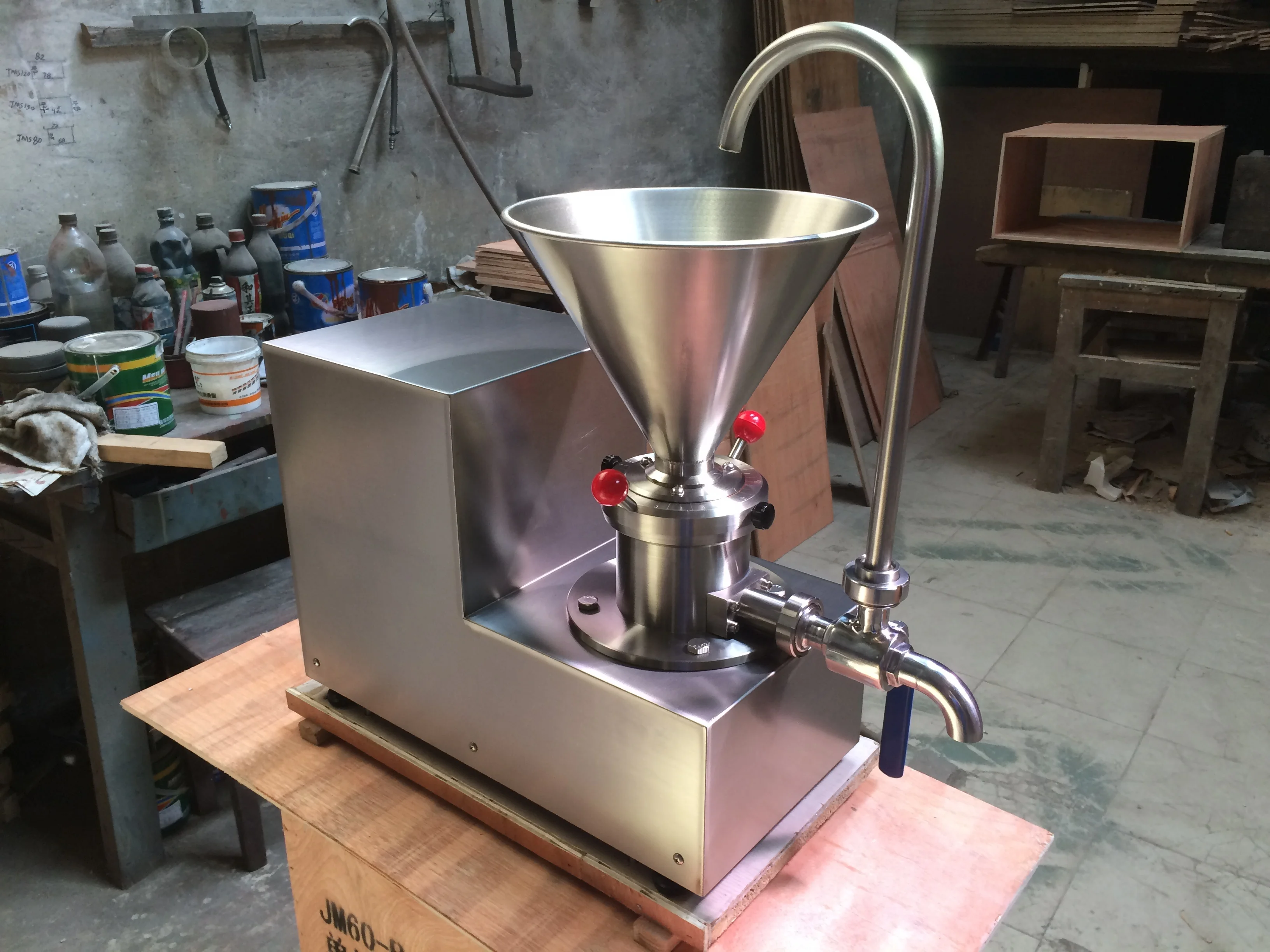 JMS60 Split body colloid grinder and Industrial colloidal nut almond grinding machine