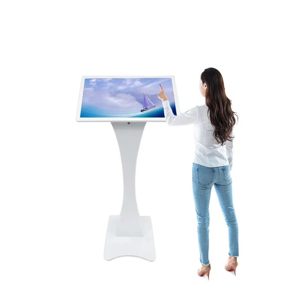 18 5 дюймов Android Digital Signage горизонтальная поясная подставка киоск интерактивный все в одном сенсорный экран самообслуживания