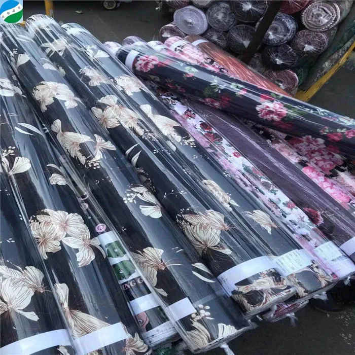 Для платья с принтом горячая распродажа Высокое качество Оптовая продажа 100% вискоза со склада стандартная ткань 100 тканый