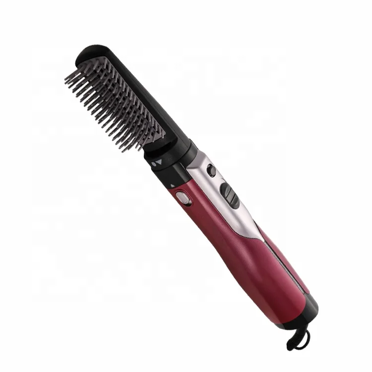 Custom Private Label Hair Straightener One-Step Air Hair Dryer Curler Hair Comb 2 In 1 Interchangeable Hot Air Electric Brush
